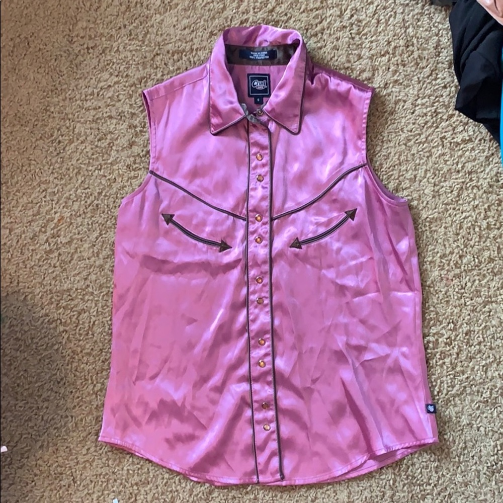 Button up silk blouse